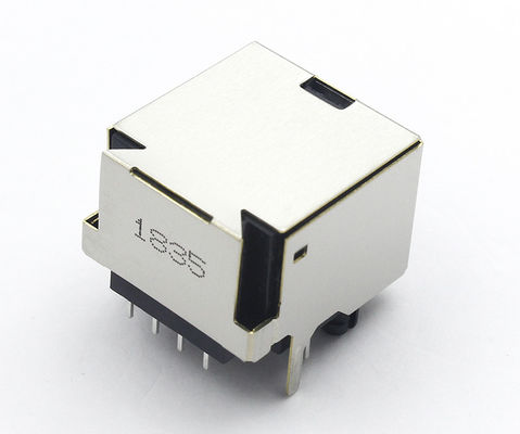 Shiled RJ45 PCB Connector / Vertical 8P8C Rj45 Vertical Mount TM5JM811EX111