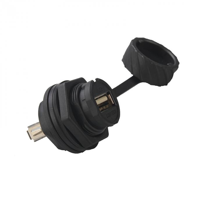 Fêmea do adaptador de rede RJ45 à categoria industrial do acoplador Dustproof impermeável fêmea para a extensão de cabo