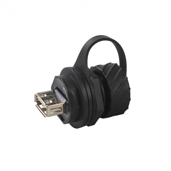 Fêmea do adaptador de rede RJ45 à categoria industrial do acoplador Dustproof impermeável fêmea para a extensão de cabo